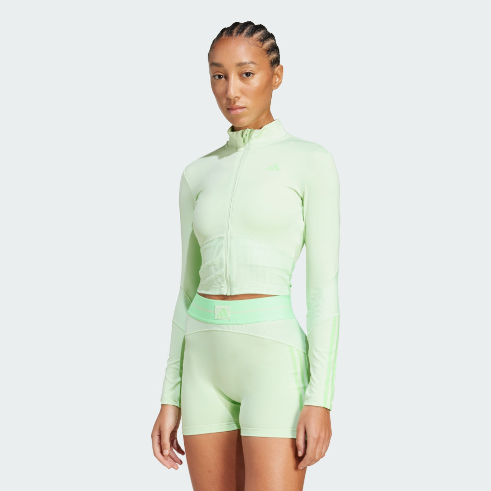 adidas Hyperglam Rib Zip Thru Cover Up