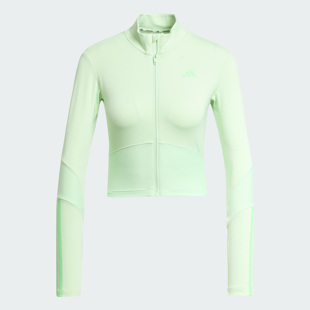 adidas Hyperglam Rib Zip Thru Cover Up
