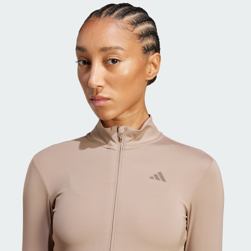 adidas Hyperglam Rib Zip Thru Cover Up