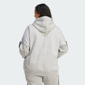 adidas sportswear Essentials 3-Stripes Full-Zip Fleece Hoodie (Plus
