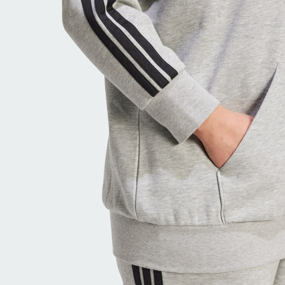adidas sportswear Essentials 3-Stripes Full-Zip Fleece Hoodie (Plus