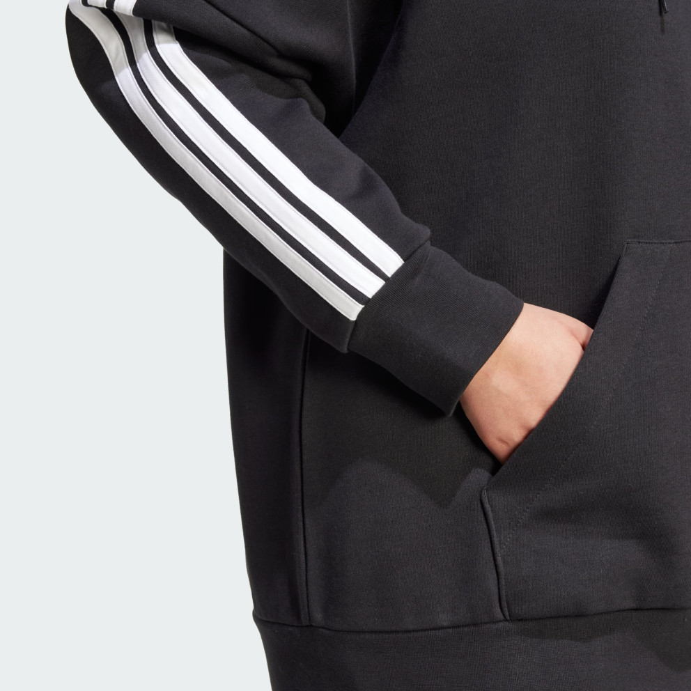 adidas sportswear Essentials 3-Stripes Full-Zip Fleece Hoodie (Plus
