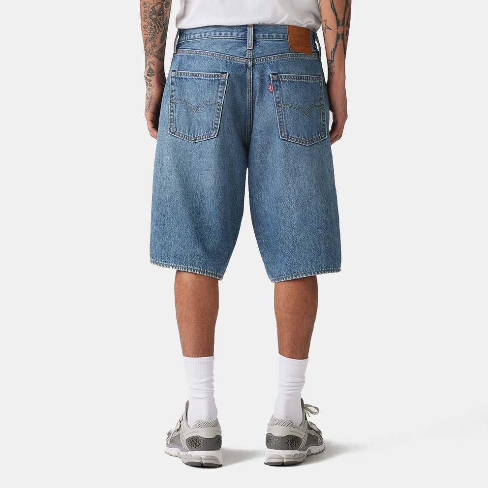 Levi's 478 Baggy Shorts Med Indigo - Worn In