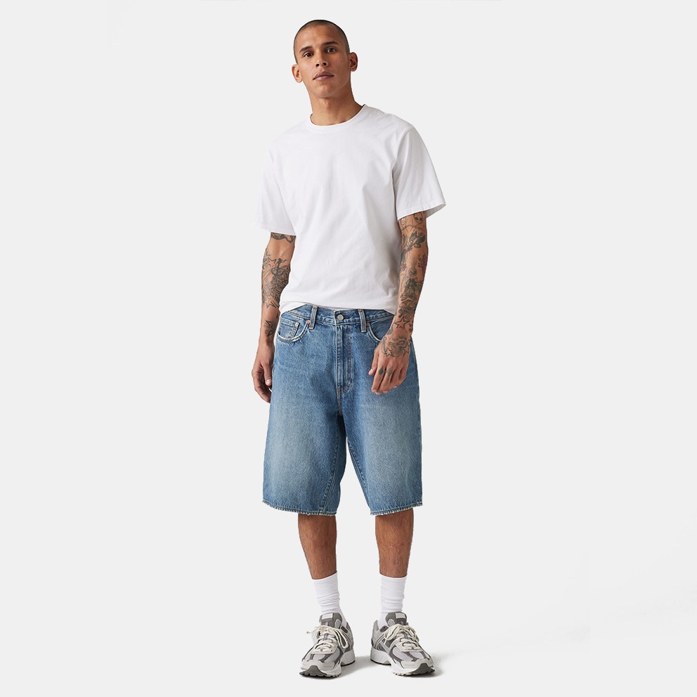 Levi's 478 Baggy Shorts Med Indigo - Worn In