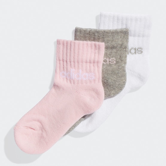 adidas Linear Kids Ankle Socks 3 Pairs
