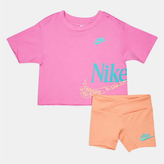 Nike Wild Flower Boxy Tee Short Set