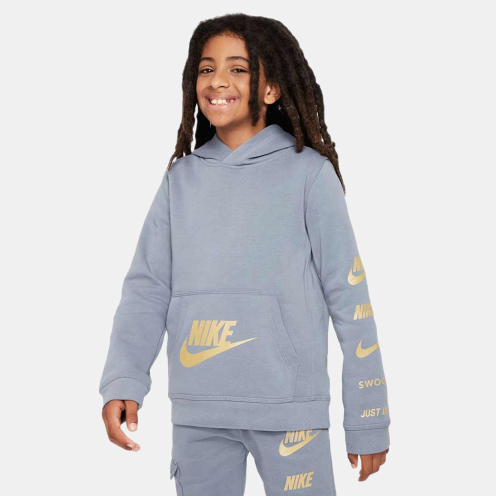 Nike Fleece Παιδικό Φούτερ με Κουκούλα Sportswear