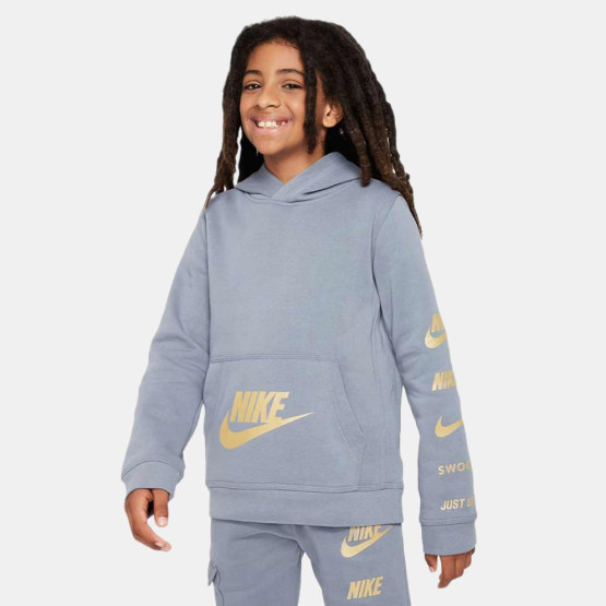 Nike Fleece Παιδικό Φούτερ με Κουκούλα Sportswear