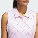 adidas Ultimate365 Printed Sleeveless Polo Shirt