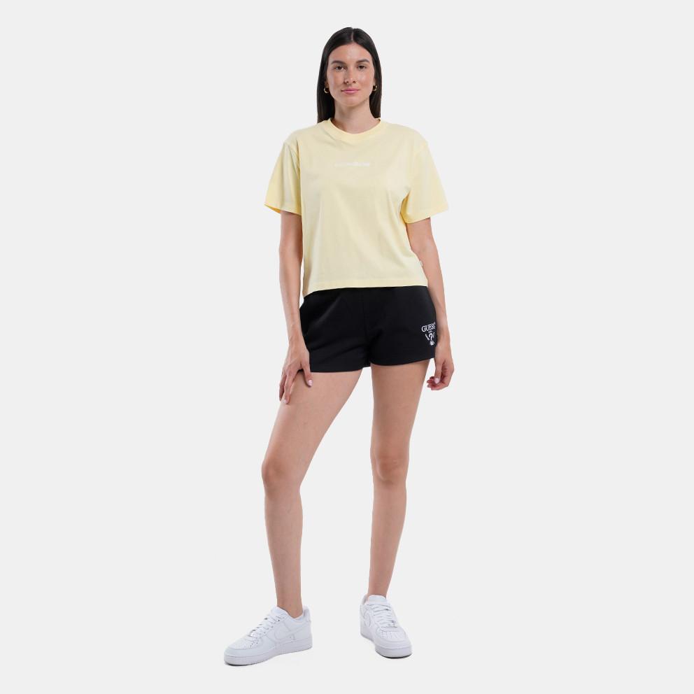 Guess Boxy Embro Logo Γυναικείο T-Shirt