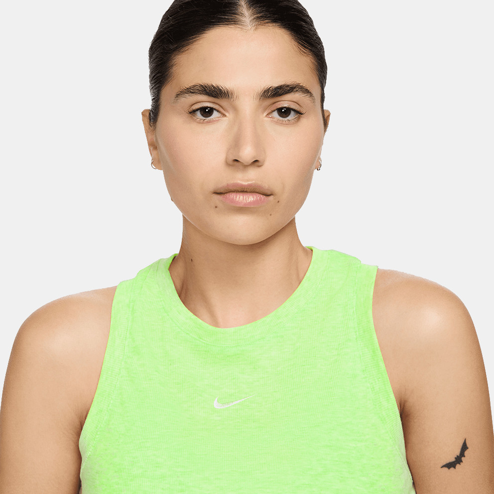 Nike Sportswear Essential Rib Cropped Γυναικεία Αμάνικη Μπλούζα