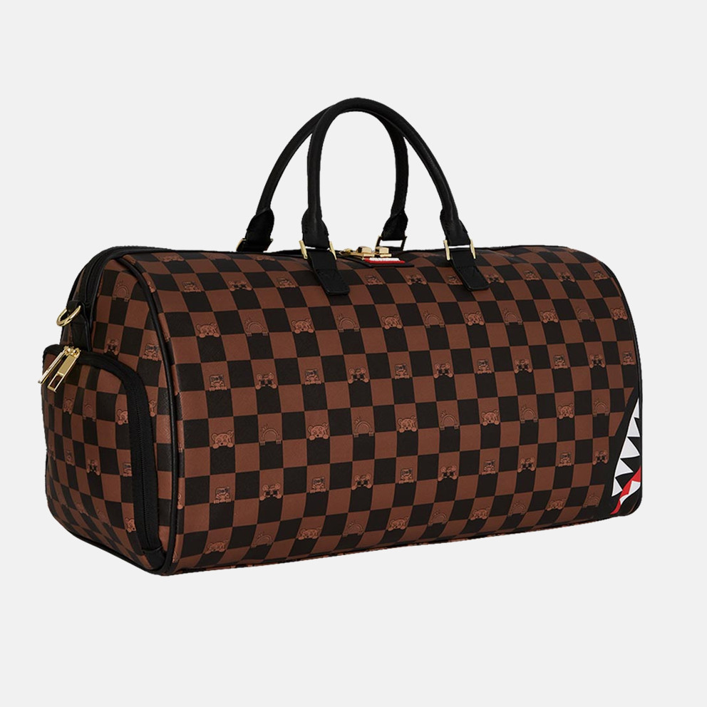 Sprayground Peeking Character Check Large Duffle