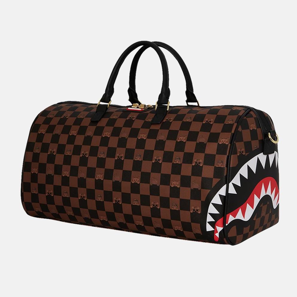 Sprayground Peeking Character Check Large Duffle