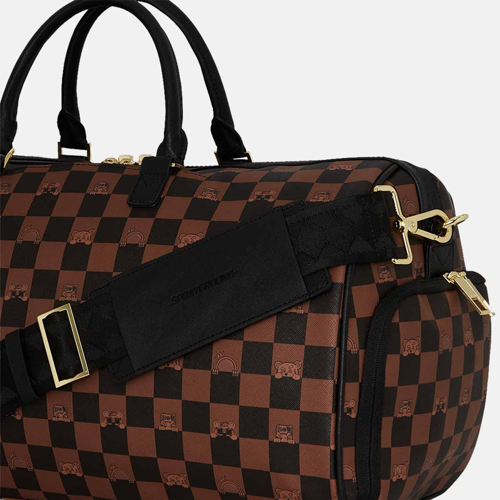 Sprayground Peeking Character Check Large Duffle