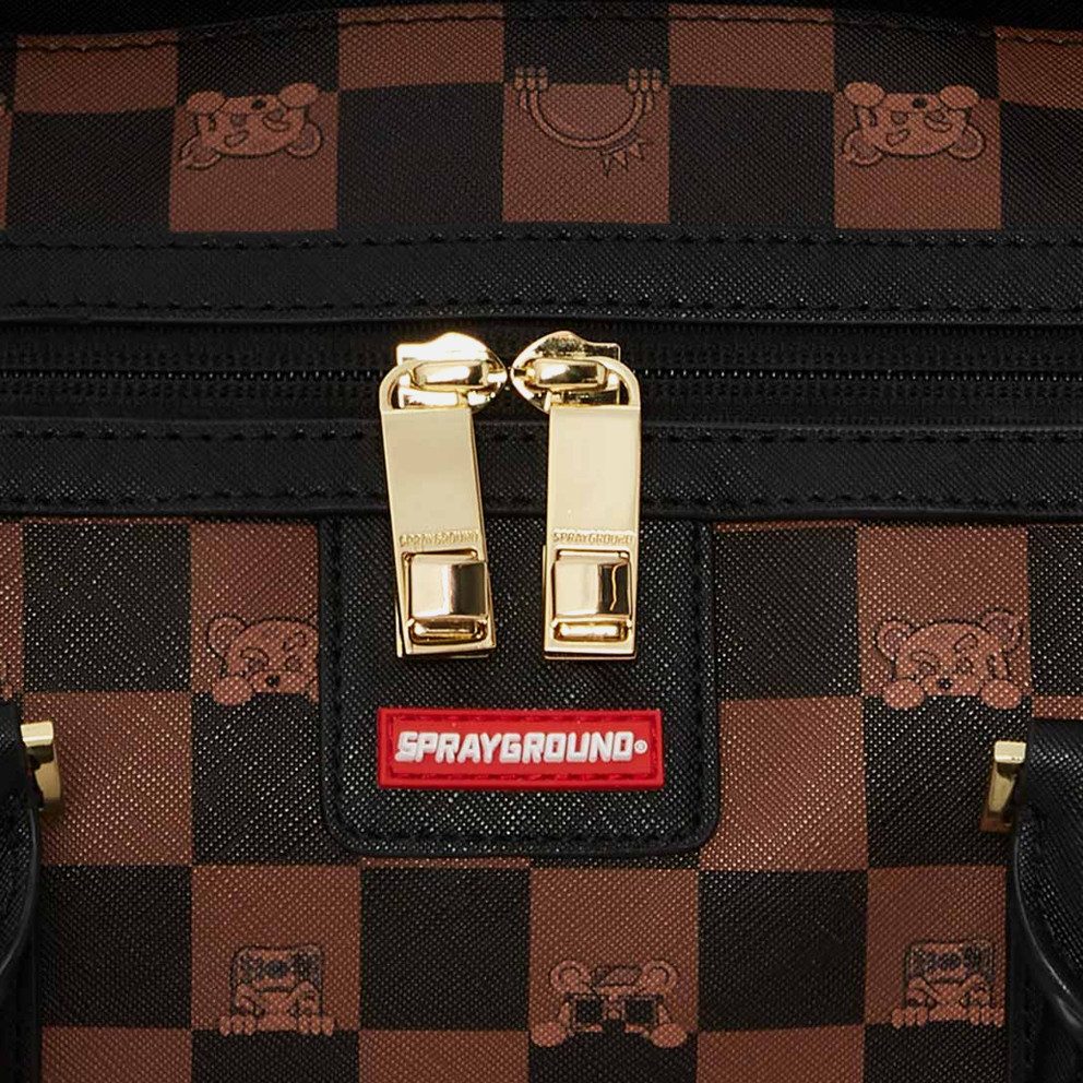 Sprayground Peeking Character Check Large Duffle