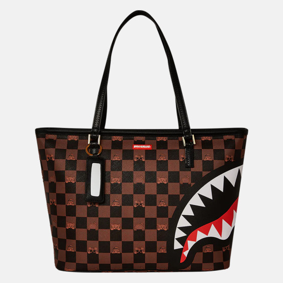 Sprayground Peeking Character Check Tote