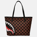 Sprayground Peeking Character Check Tote