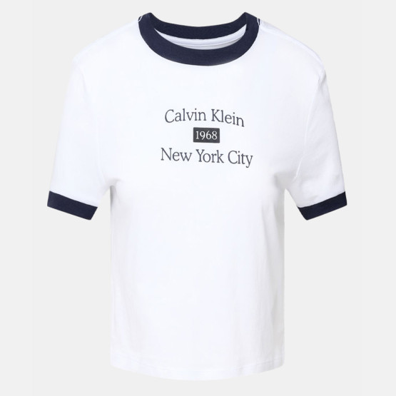 Calvin Klein Ss Drapey Jersey Crop Tee