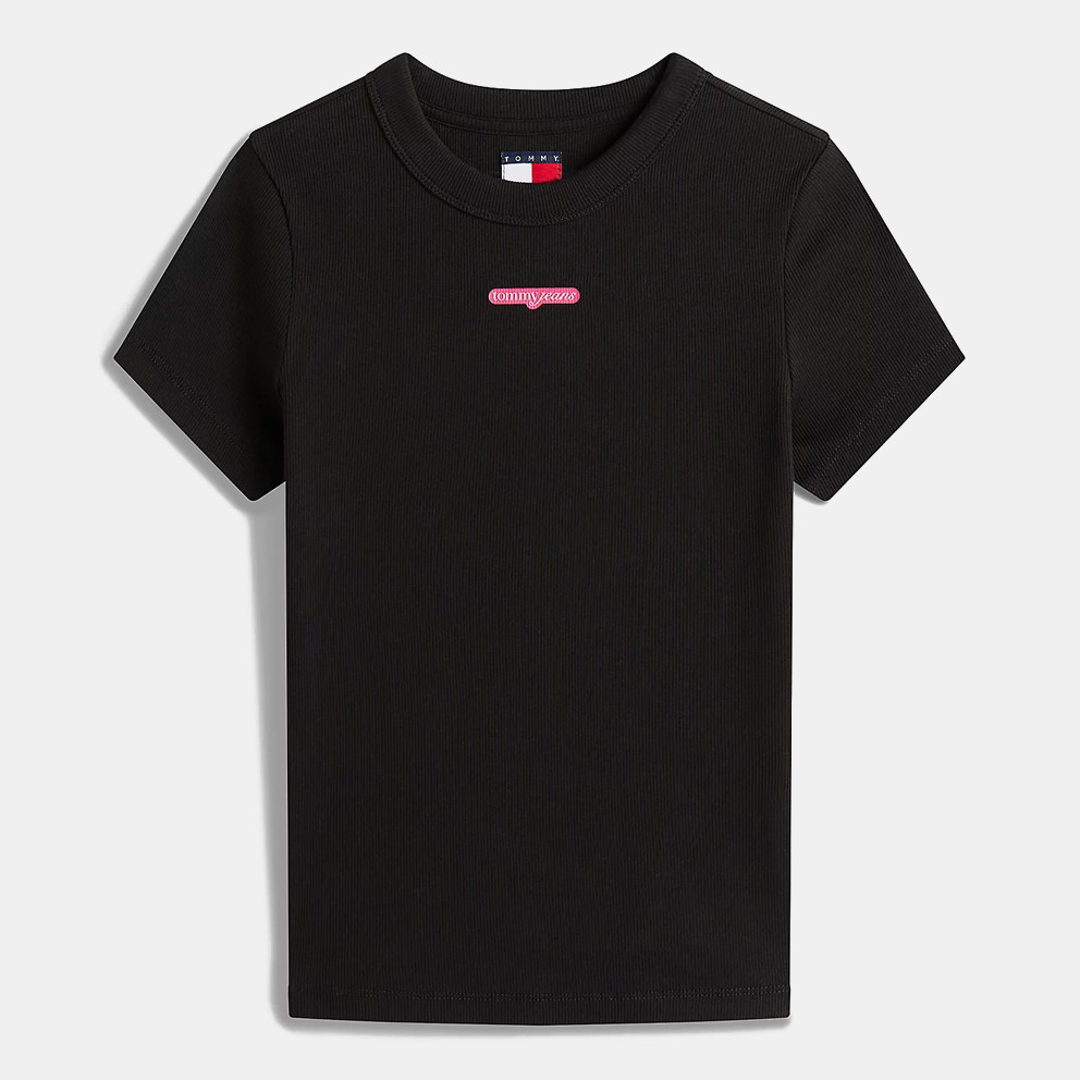 Tommy Jeans Tjw Slim Script Label Ss Tee Ext