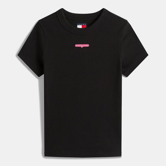 Tommy Jeans Tjw Slim Script Label Ss Tee Ext