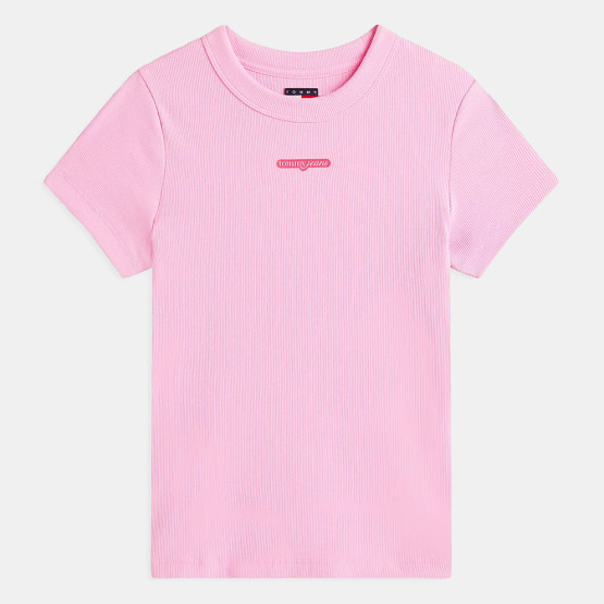 Tommy Jeans Tjw Slim Script Label Ss Tee Ext