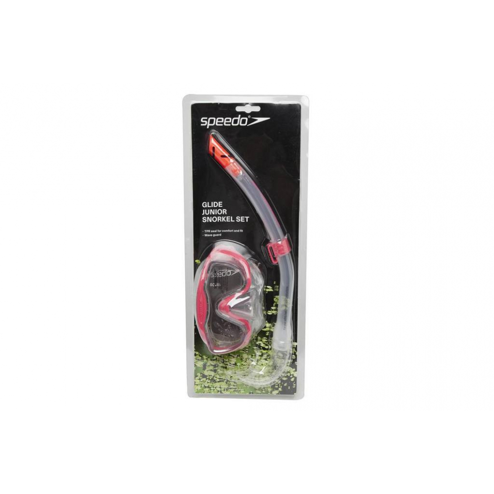 Speedo Glide Jr Snorkle Set Tpr/sil/polyc