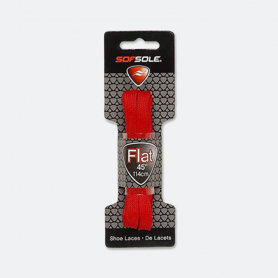 SofSole Flat Red Laces 114Cm