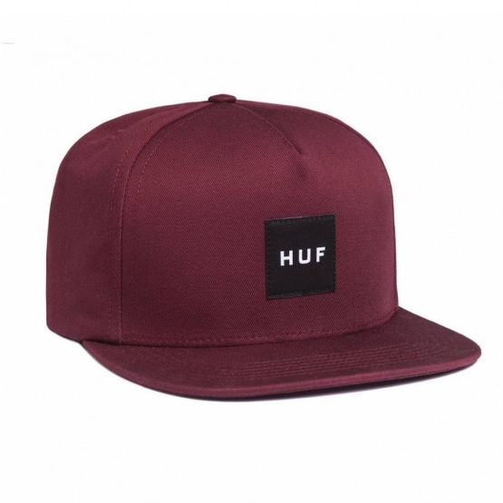 Huf 2 Box Logo Snapback Wine (Core)