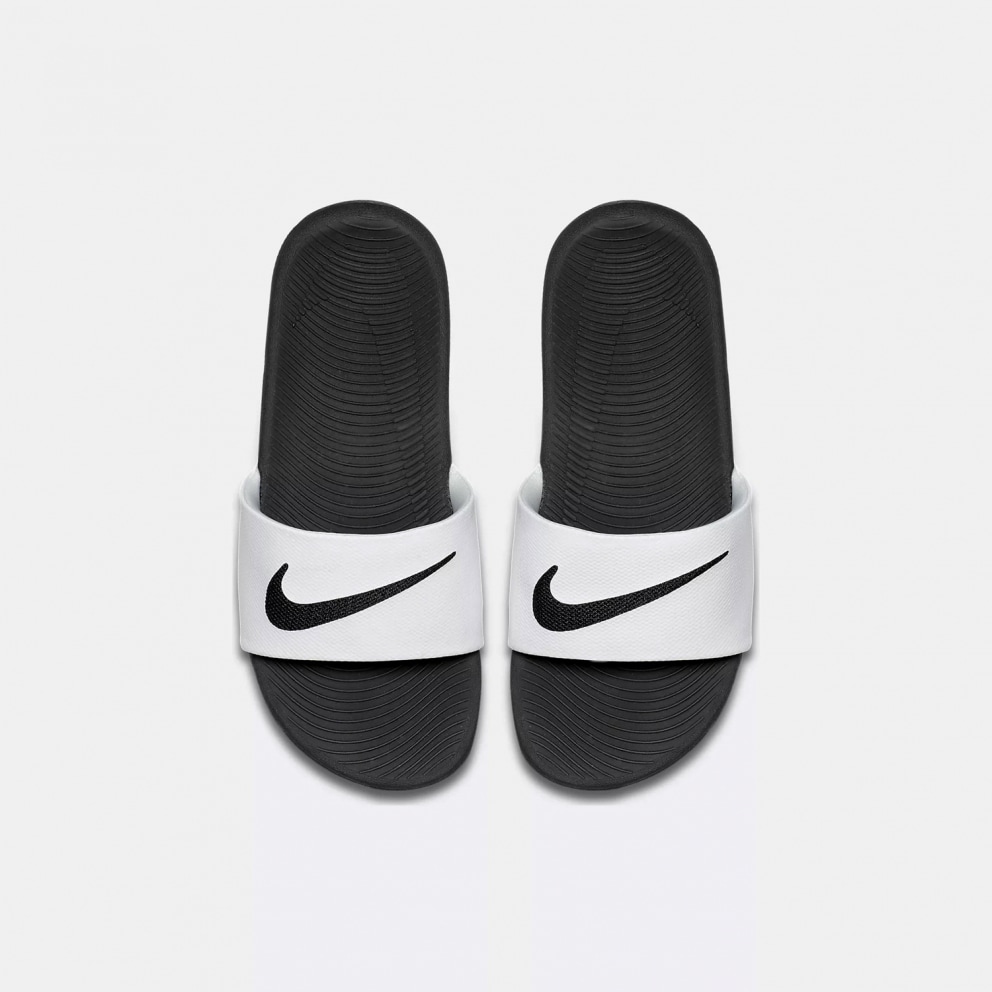 white nike kawa slides