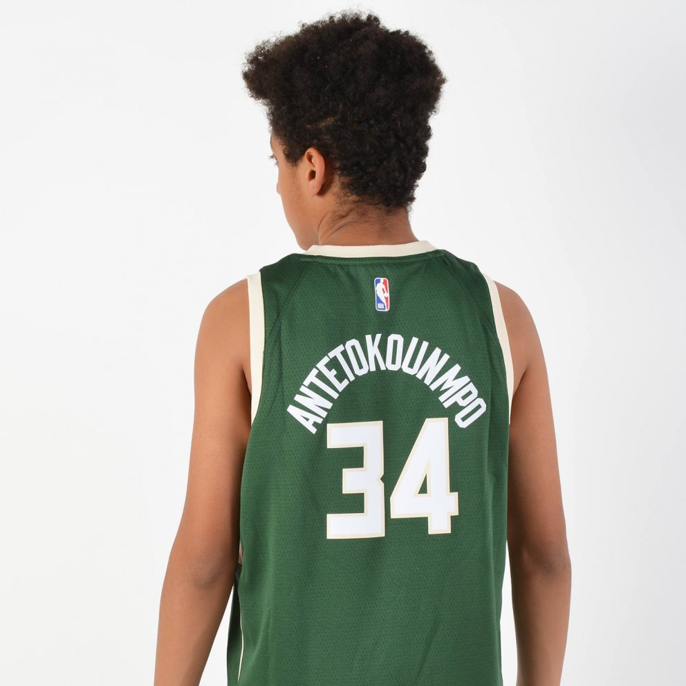 Nike NBA Giannis Antetokounmpo Milwaukee Bucks Icon Edition Swingman Kids'  Jersey Green EZ2B7BZ2P-BCKGA-000