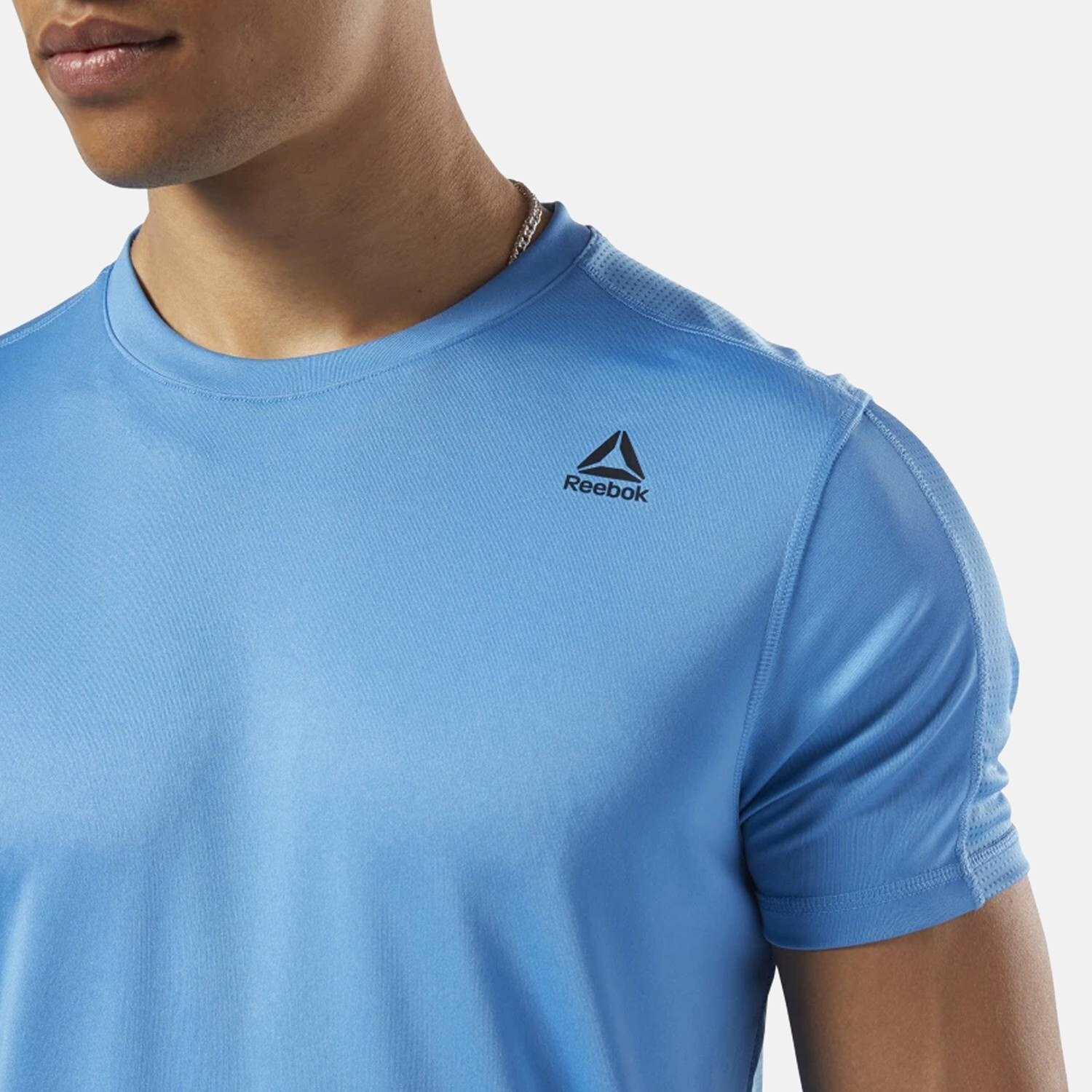 tee shirt reebok cyan